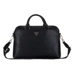 Guess PU Grained Triangle Logo Laptoptas voor 15 en 16 inch - Zwart - afbeelding 2
