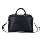 Guess PU Grained Triangle Logo Laptoptas voor 15 en 16 inch - Zwart - afbeelding 3
