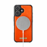 Solidenz MagSafe Wallet Backcover voor iPhone 16 – Oranje - 5