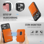 Solidenz MagSafe Wallet Backcover voor iPhone 17 Pro – Oranje - 6