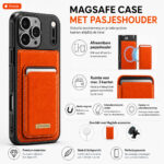 Solidenz MagSafe Wallet Backcover voor iPhone 17 Pro – Oranje - 7