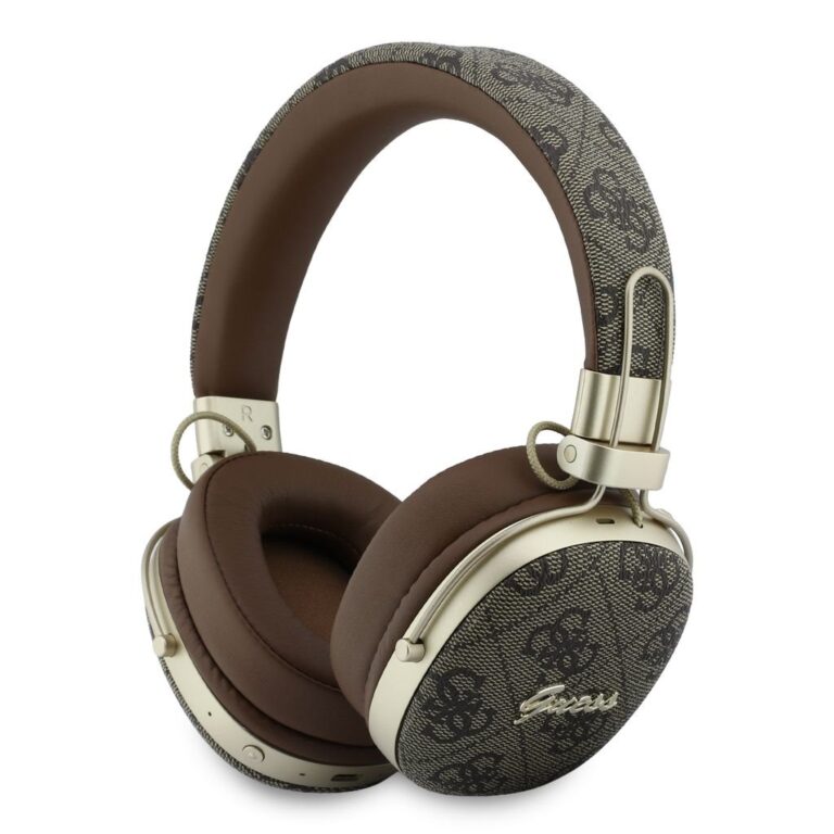 Guess 4G Metal Script Logo Draadloze Koptelefoon Bluetooth 5.4 - Bruin