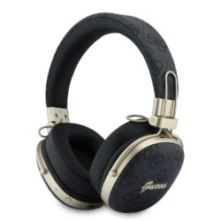 Guess 4G Metal Script draadloze koptelefoon met Bluetooth 5.4 - Zwart