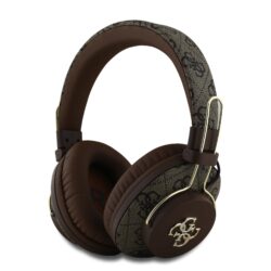 Guess Big 4G Monogram Draadloze Koptelefoon - Bruin
