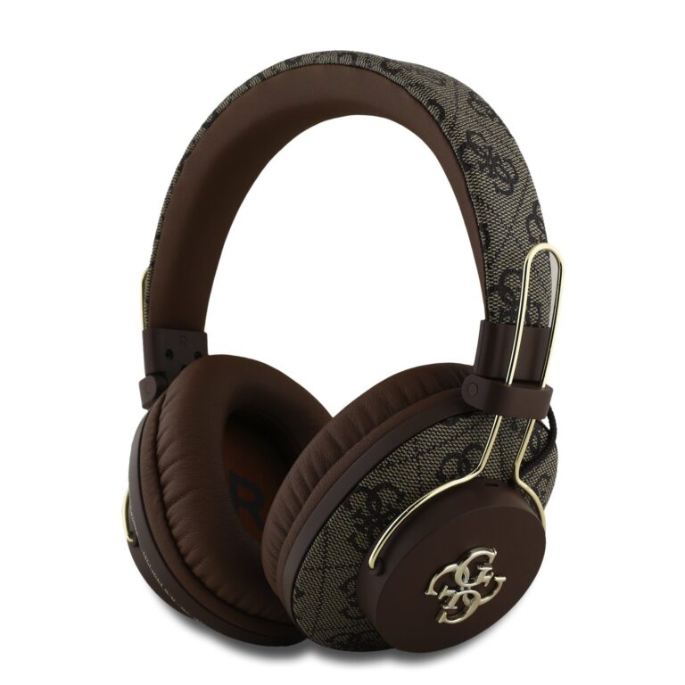 Guess Big 4G Monogram Draadloze Koptelefoon - Bruin