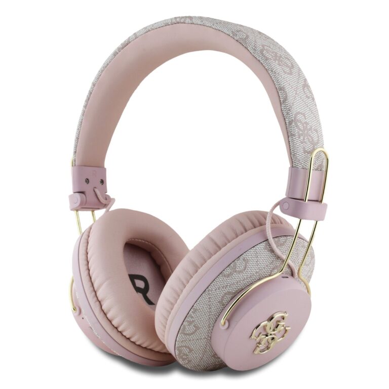 Guess Big 4G Monogram Draadloze Koptelefoon - Roze