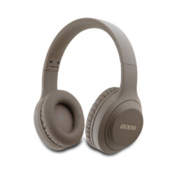 Guess Classic Silver Logo Draadloze Koptelefoon - Bruin