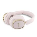 Guess Rectangle Metal Script Logo ENC Draadloze Koptelefoon – Roze - 4