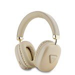 Guess Saffiano Triangle Logo Draadloze Koptelefoon - Goud