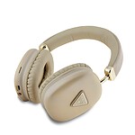 Guess Saffiano Triangle Logo Draadloze Koptelefoon – Goud - 2