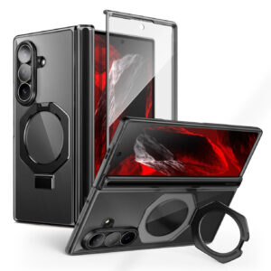 Supcase Unicorn Beetle Stand MagSafe Hoesje voor Samsung Galaxy Z Fold 8 Ultra - Frosted Zwart