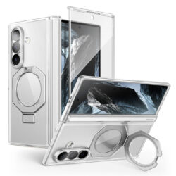 Supcase Unicorn Beetle Stand MagSafe Hoesje voor Samsung Galaxy Z Fold 8 - Transparant