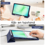 Solidenz Hybrid Hoes Samsung Galaxy Tab A11 Plus / A9 Plus - 11 inch - Donkerblauw - afbeelding 9