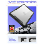 Supcase Unicorn Beetle Hoesje voor MacBook Neo 13 inch (2026) - Zwart / Transparant - afbeelding 4
