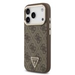Guess 4G Triangle Logo hoesje met MagSafe voor iPhone 17 Pro en iPhone 18 Pro - Bruin - afbeelding 2