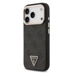 Guess 4G Triangle Logo hoesje met MagSafe voor iPhone 17 Pro en iPhone 18 Pro - Zwart - afbeelding 2