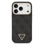 Guess 4G Triangle Logo hoesje met MagSafe voor iPhone 17 Pro en iPhone 18 Pro - Zwart - afbeelding 3