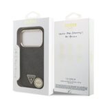 Guess 4G Triangle Logo hoesje met MagSafe voor iPhone 17 Pro en iPhone 18 Pro - Zwart - afbeelding 7