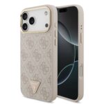 Guess 4G Triangle Logo hoesje met MagSafe voor iPhone 18 Pro Max en iPhone 17 Pro Max - Roze