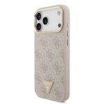 Guess 4G Triangle Logo hoesje met MagSafe voor iPhone 18 Pro Max en iPhone 17 Pro Max - Roze - afbeelding 2