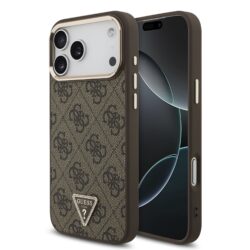 Guess 4G Triangle Logo iPhone 18 Pro Max / 17 Pro Max hoesje met MagSafe - Bruin