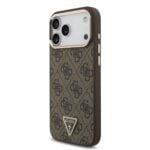 Guess 4G Triangle Logo iPhone 18 Pro Max / 17 Pro Max hoesje met MagSafe - Bruin - afbeelding 2