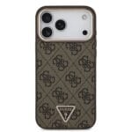 Guess 4G Triangle Logo iPhone 18 Pro Max / 17 Pro Max hoesje met MagSafe - Bruin - afbeelding 3