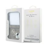 Guess PU 4G Metal Logo Hoesje Samsung Galaxy Z Flip 8 - Bruin - afbeelding 8