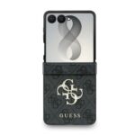 Guess PU 4G Metal Logo Hoesje Samsung Galaxy Z Flip 8 - Grijs - afbeelding 2