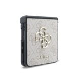 Guess PU 4G Metal Logo Hoesje voor Samsung Galaxy Z Flip 8 - Roze - afbeelding 3