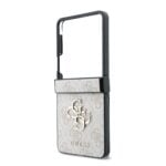 Guess PU 4G Metal Logo Hoesje voor Samsung Galaxy Z Flip 8 - Roze - afbeelding 6