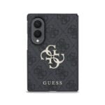 Guess PU 4G Metal Logo Hoesje Samsung Galaxy Z Fold 8 - Grijs - afbeelding 2