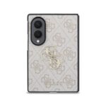 Guess PU 4G Metal Logo hoesje voor Samsung Galaxy Z Fold 8 - Roze - afbeelding 2