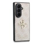 Guess PU 4G Metal Logo Hoesje Samsung Galaxy Z Fold 8 Ultra - Roze - afbeelding 3