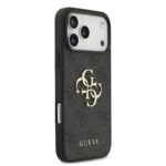 Guess PU 4G Metal Logo hoesje voor iPhone 17 Pro Max en iPhone 18 Pro Max - Grijs - afbeelding 4