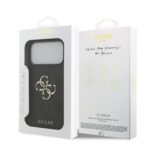 Guess PU 4G Metal Logo hoesje voor iPhone 17 Pro Max en iPhone 18 Pro Max - Grijs - afbeelding 7