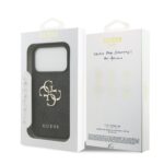 Guess PU 4G Metal Logo hoesje voor iPhone 17 Pro en iPhone 18 Pro - Grijs - afbeelding 7