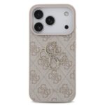 Guess PU 4G Metal Logo hoesje voor iPhone 17 Pro en iPhone 18 Pro - Roze - afbeelding 3