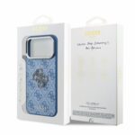 Guess PU 4G Resin Metal Logo backcover voor iPhone 17 Pro Max en iPhone 18 Pro Max - blauw - afbeelding 7