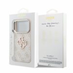 Guess PU 4G Resin Metal Logo backcover voor iPhone 17 Pro Max en iPhone 18 Pro Max - roze - afbeelding 7