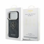 Guess PU 4G Resin Metal Logo hoesje voor iPhone 17 Pro Max en iPhone 18 Pro Max - zwart - afbeelding 7