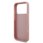 Guess PU Fixed Glitter 4G Metal Frame hoesje voor iPhone 17 Pro en iPhone 18 Pro - Roze - afbeelding 7