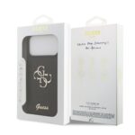 Guess PU Fixed Glitter 4G Metal Logo hoesje voor iPhone 17 Pro Max en iPhone 18 Pro Max - Zwart - afbeelding 7