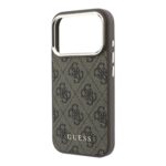 Guess PU Leather 4G Gold Frame MagSafe Hoesje iPhone 18 Pro Max / 17 Pro Max - Bruin - afbeelding 5