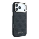 Guess PU Leather 4G Gold Frame MagSafe Hoesje iPhone 18 Pro Max / 17 Pro Max - Zwart - afbeelding 4