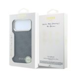 Guess PU Leather 4G Gold Frame MagSafe Hoesje iPhone 18 Pro Max / 17 Pro Max - Zwart - afbeelding 7
