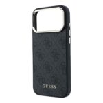 Guess PU Leather 4G Gold Frame MagSafe Hoesje voor iPhone 17 Pro en iPhone 18 Pro - Zwart - afbeelding 5