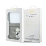 Guess PU Leather 4G Magnetisch Hoesje Samsung Galaxy Z Flip 8 - Bruin - afbeelding 7