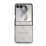 Guess PU Leather 4G magnetisch hoesje voor Samsung Galaxy Z Flip 8 - Roze