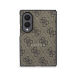 Guess PU Leather 4G Magnetisch Hoesje voor Samsung Galaxy Z Fold 8 - Bruin - afbeelding 2